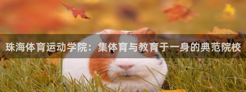 JJB竞技宝官网下载：珠海体育运动学院：集体育与教育
